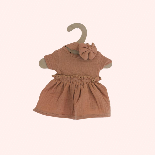 Robe + bandeau camel