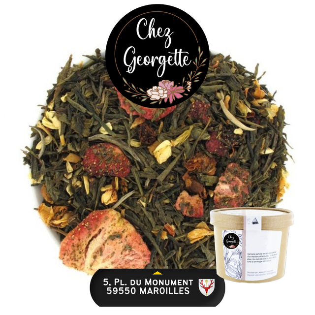 THÉ VERT ET BLANC JASMIN DE FRUITS - Pot de 25 infusettes