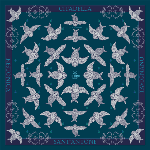 CARRÉ SANT&#039;ANTONE BLEU 44