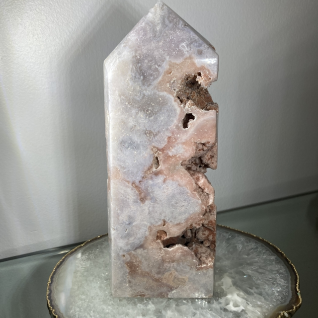Pink Amethyst Druzy Tower 