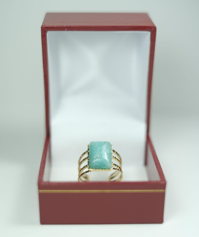 Bague Réglable Aigue-marine