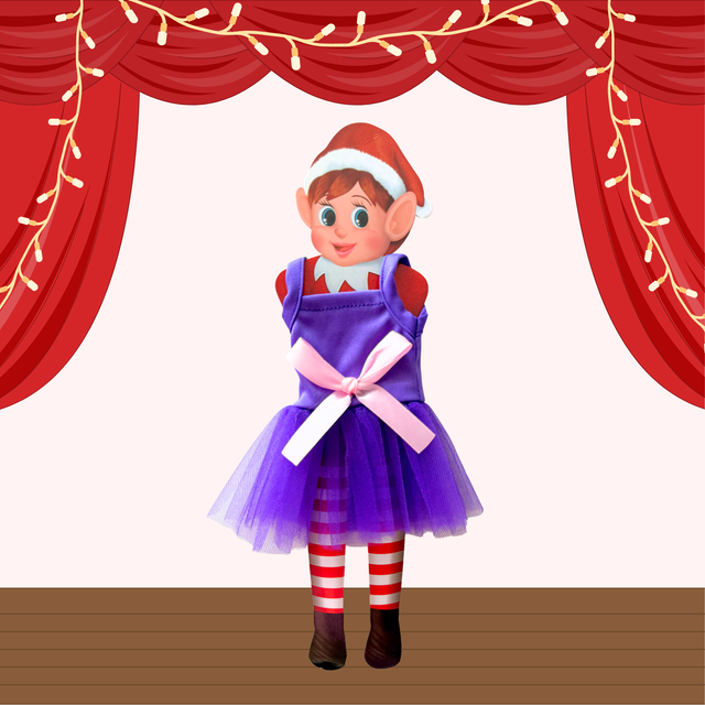 Déguisement lutin farceur " Danseuse violette "      