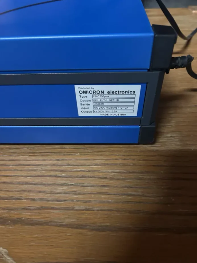 Omicron CMC256 Plus Relay Test Set