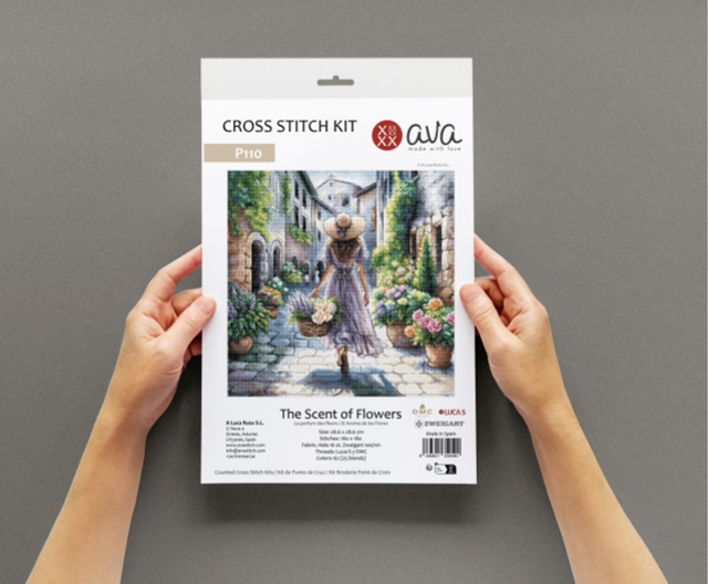 THE SCENT OF FLOWERS - CROSS STITCH KIT  (AVA)