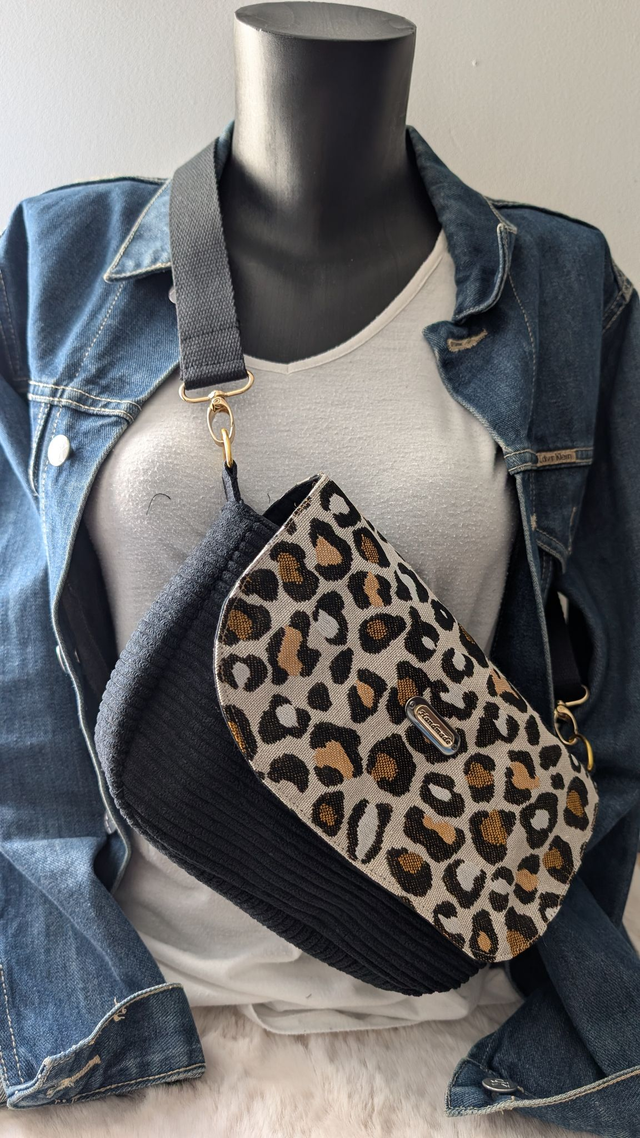 Sac pink pearl &quot;léopard&quot;