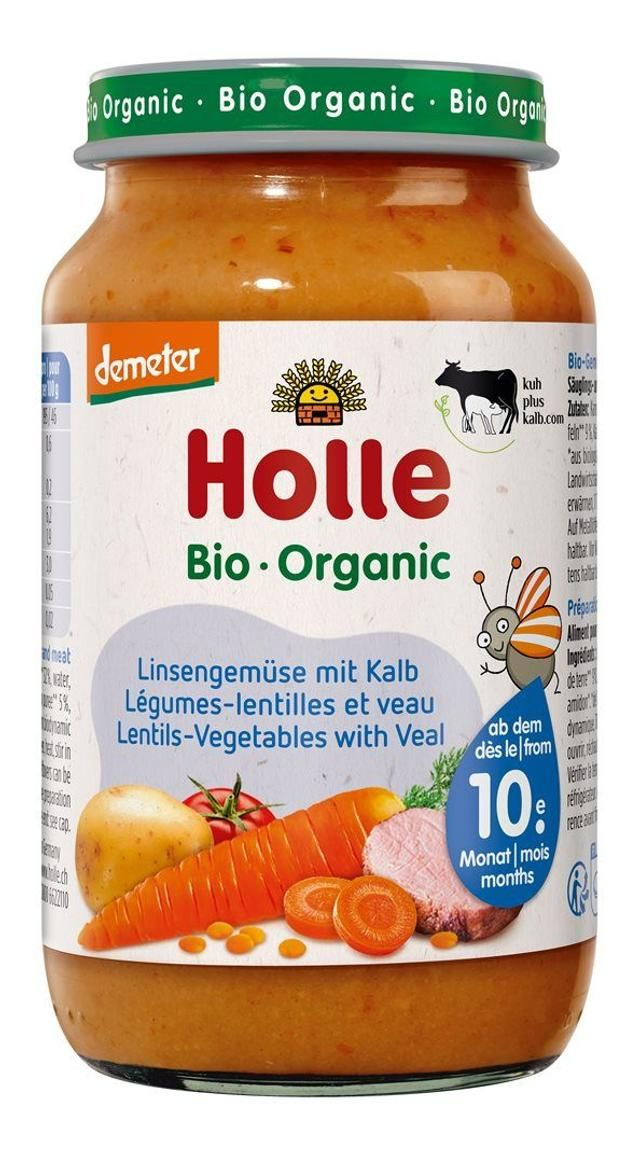 Petit pot légumes lentilles et veau dès 10 mois 220 g / Holle