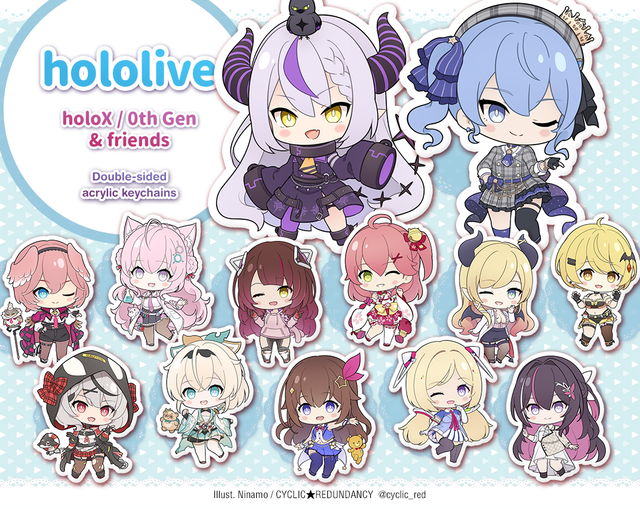 hololive JP holoX/0th Gen &amp; Co. | charms &amp; stickers
