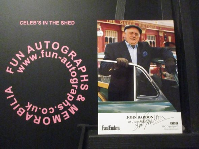 John Bardon (Jim Branning) Original Pre-Print EastEnders Cast Card