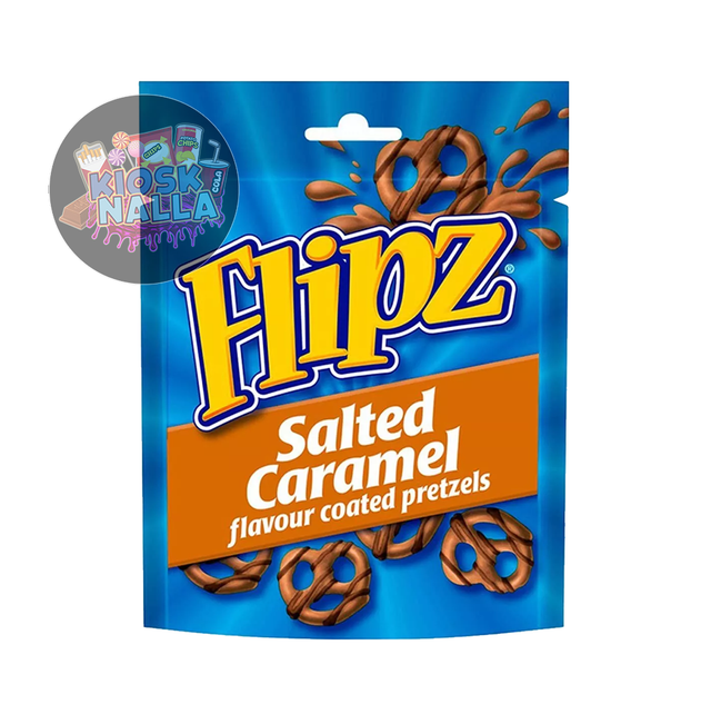 Flipz Salted Caramel 120g Brezeln mit kakaohaltiger Glasur und dem Geschmack von gesalzenem Karamell