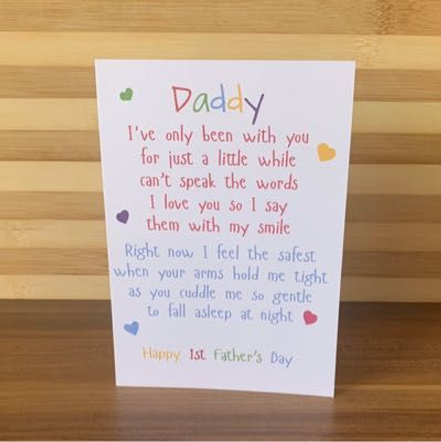 Daddy 1st Fathers Day Card