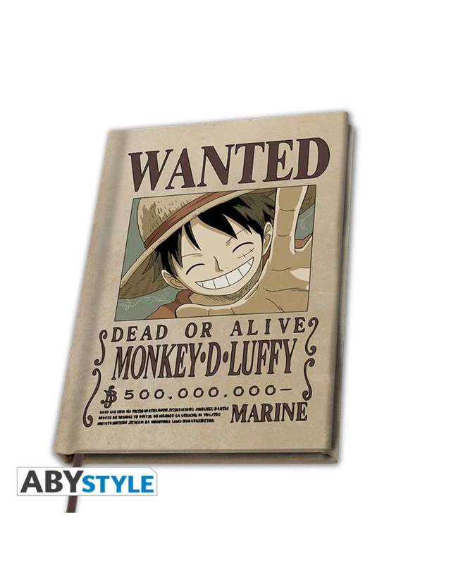 One Piece: Monkey D. Luffy Wanted Poster Notebook