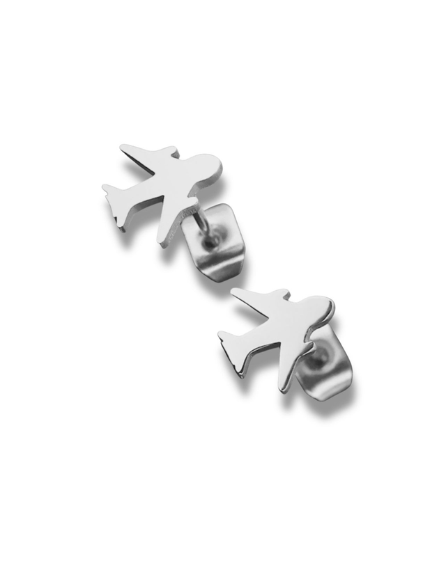Plane Stud Earrings
