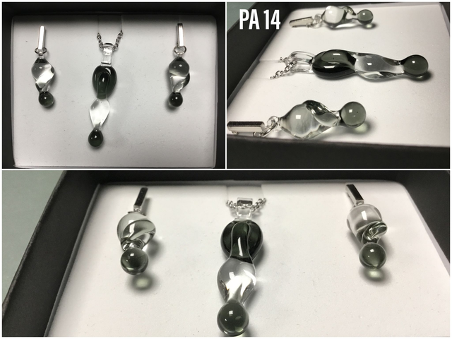 Parure pendentif et boucles d’oreilles réf PA 014