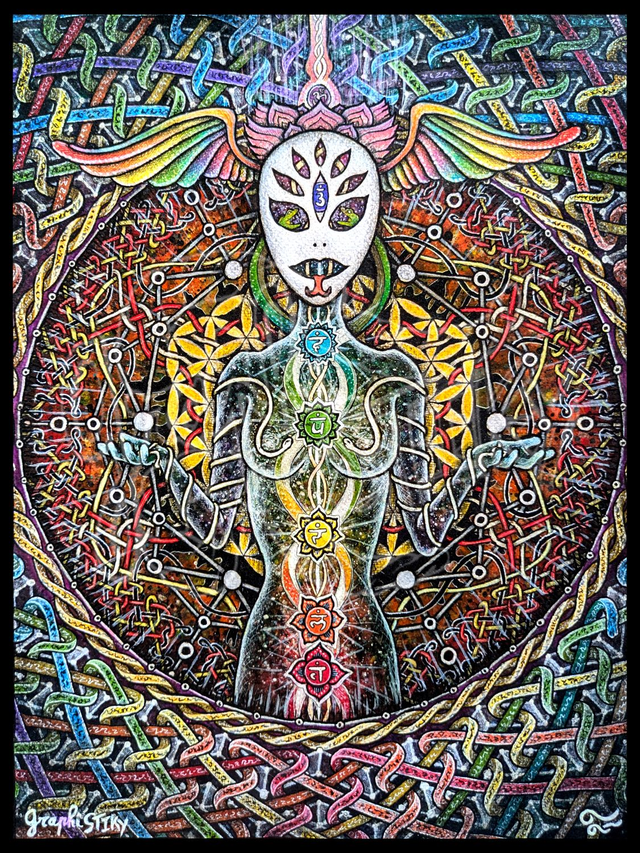 &quot;(Re)monté de kundalini &quot; Print 