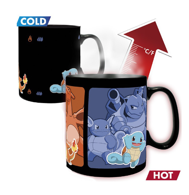 EVOLVE POKEMON Mug thermo-réactif Pikachu céramique Grand contenant 460 ml