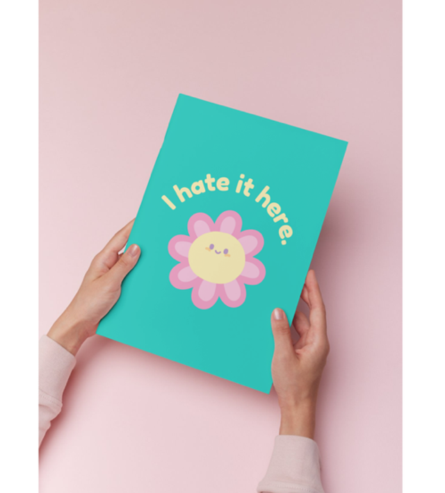 I Hate it Here Green Art Print