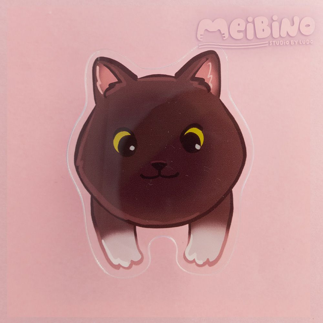 czarny kot - pop socket  