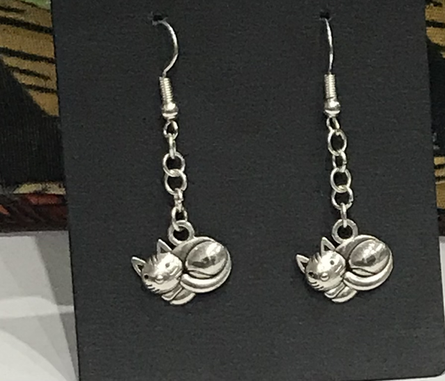 Silver Dangling Earrings- SDE74