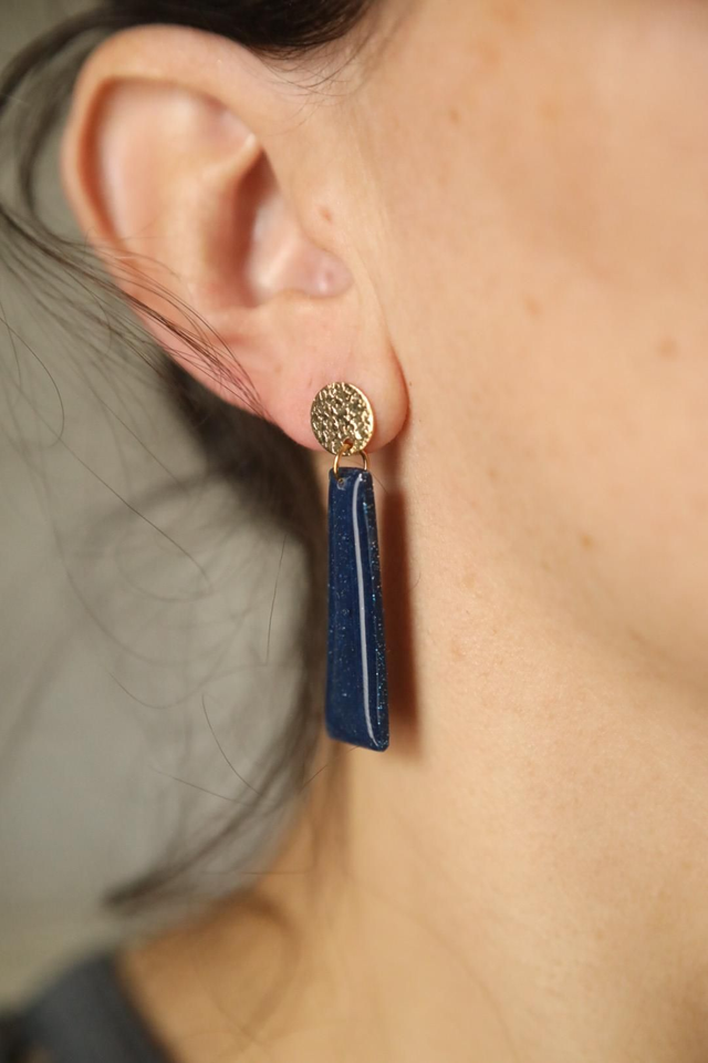 Boucles Oreilles Collection Elégance Pailletée 