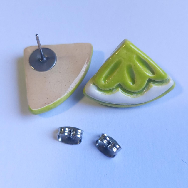 Citrus Slice Stud Earrings