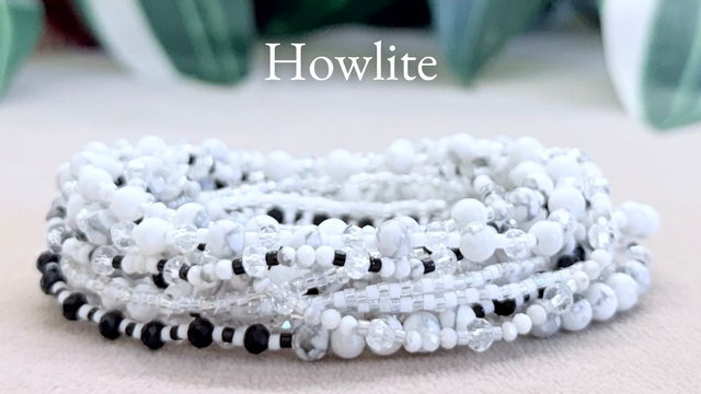 Bracelet | Howlite - Éléments Facettés 2