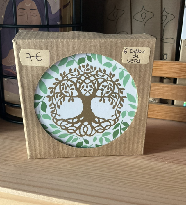 NEW - Dessous de verres arbre de vie (x6)