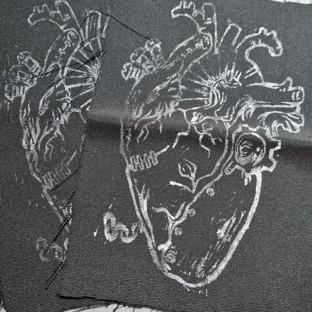 Stampunk Heart Patch