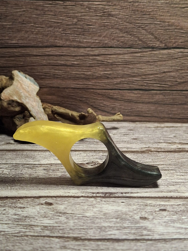 Bague de lecture shuriken en résine epoxy- Book Holder artisanal