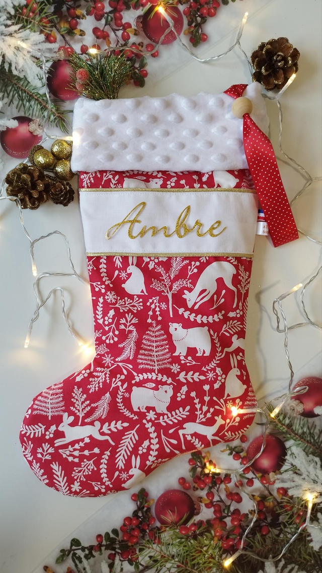 Chaussette de Noël * Forêt *