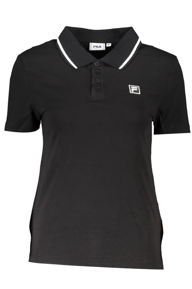 FILA POLO MANICHE CORTE DONNA NERO