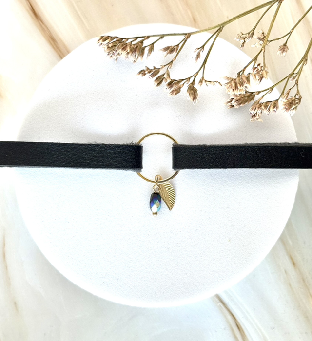 Bracelet INFINE Doré à l’Or Cuir de Raisin Future Dusk Grape