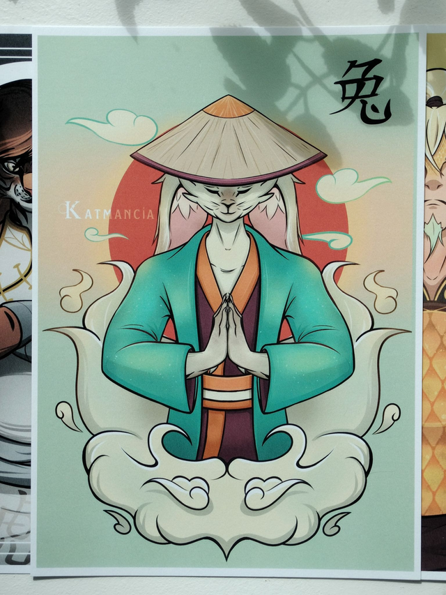 Affiche-Zodiaque chinois-Lièvre/Lapin