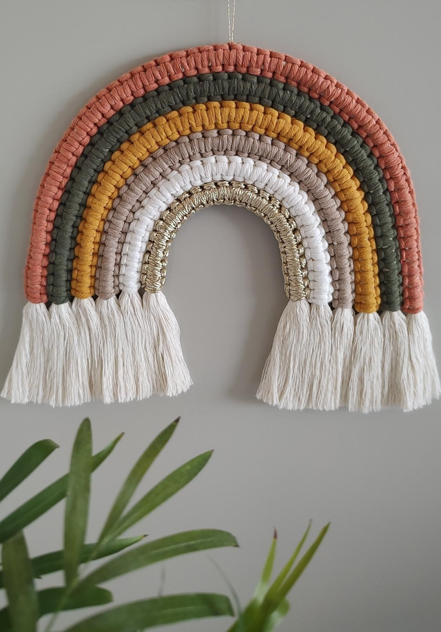 Arc-en-ciel macramé - Déco murale bohème - SAFARI