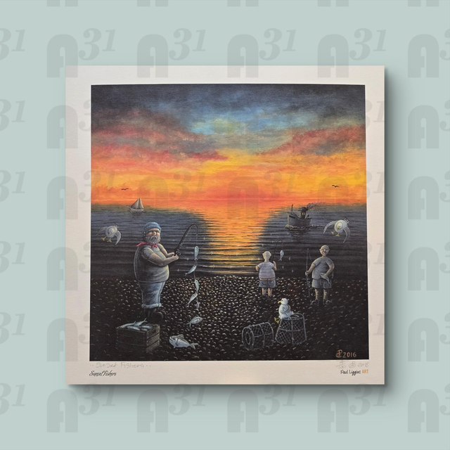 261.  Sunset Fishers by Paul Liggins 