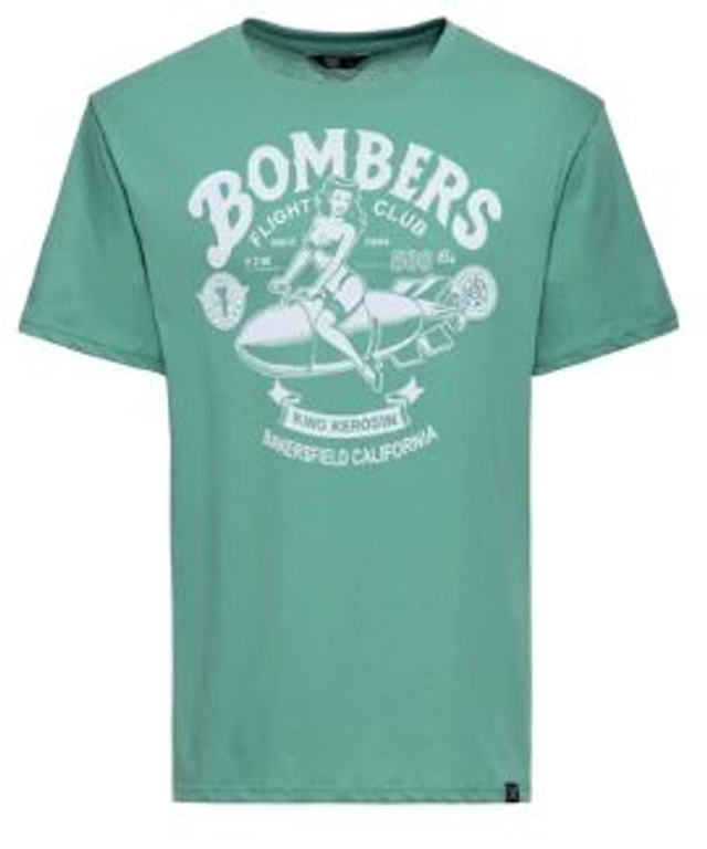 T-shirt vert homme Bombers Club