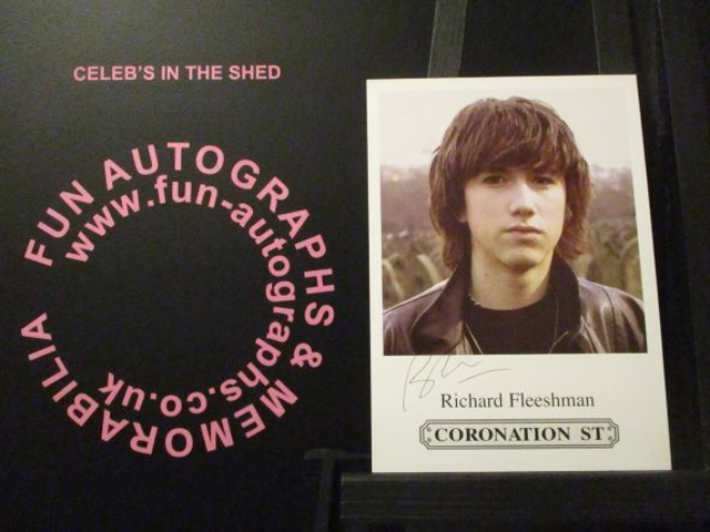 Richard Fleeshman (Craig Harris) Original Coronation Street Pre-Print Cast Card