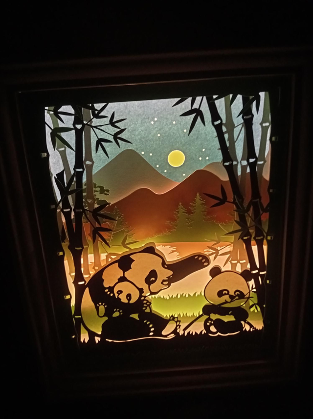 Boîte à lumière "Panda"