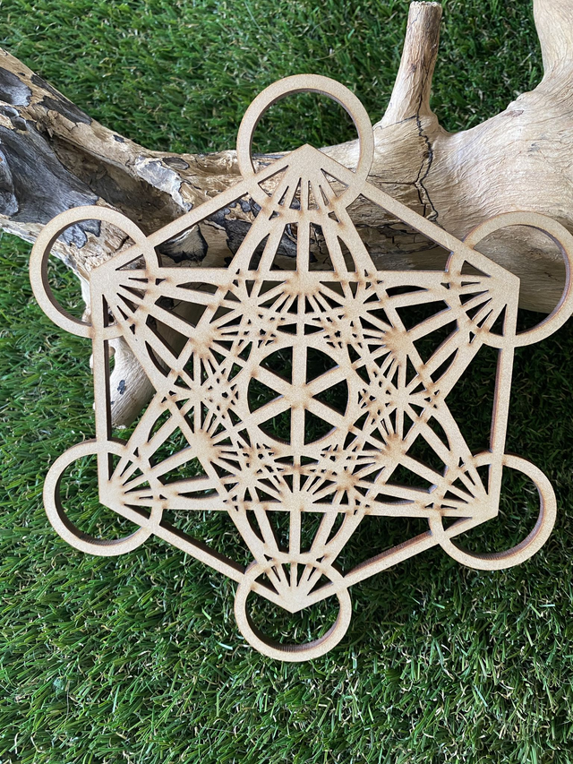 Plaque de Rechargement Métatron Sculptée Bois 10cm