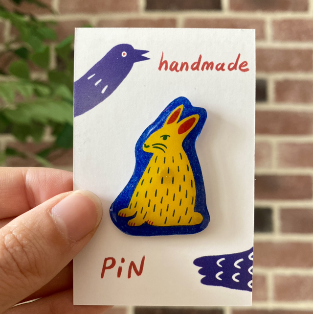 Handmade Rabbit Pin 
