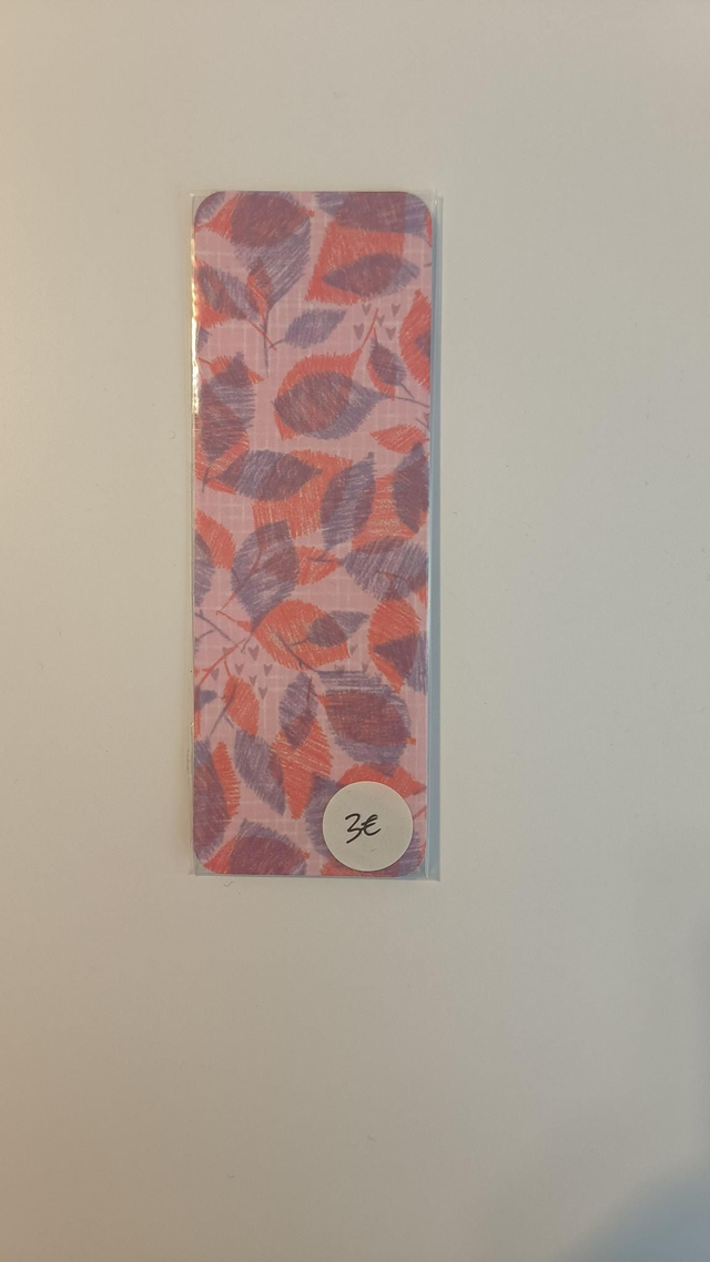 Marque page feuille - Justine pocket