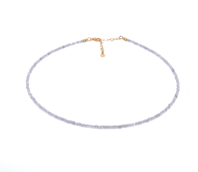 Labradorit-Collier vergoldet  - Serie Impuls