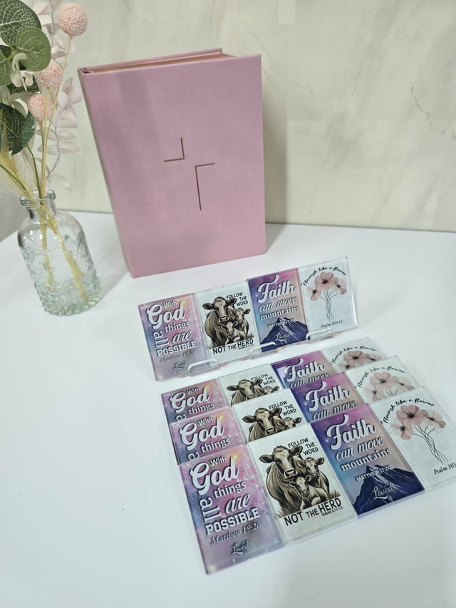 Faith Collection Glass Fridge Magnets