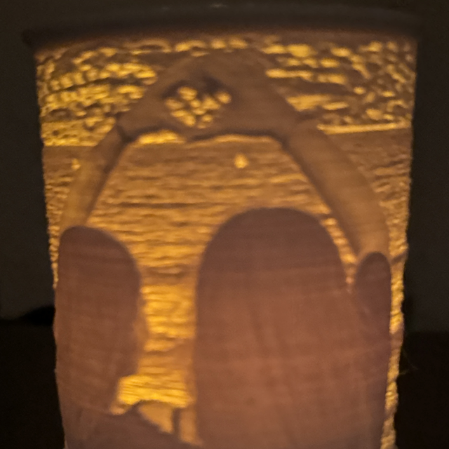 Personalisierte Lithophanie Rund 3D-Druck