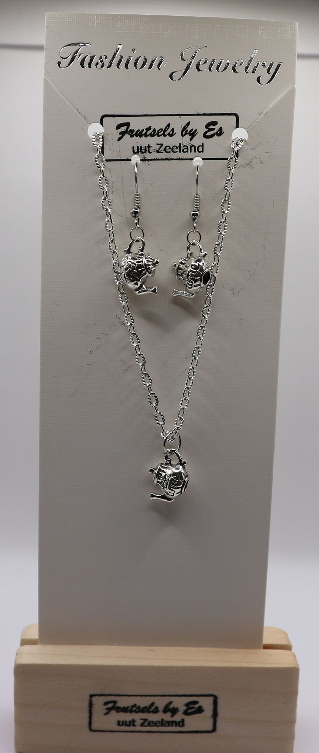 Ketting &amp; oorbellen Teatime