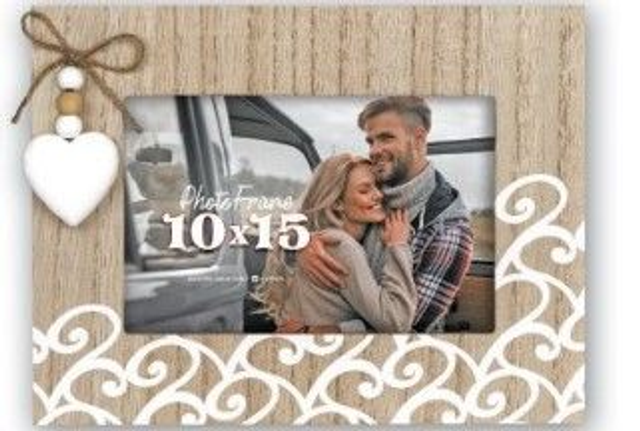 CADRE BOIS LUISA HORIZONTAL / VERTICAL AVEC PHOTO PERSONNALISEE FORMAT 10X15