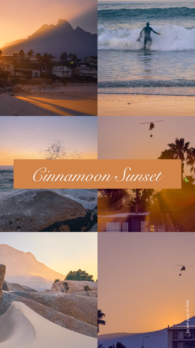 Cinnamoon Sunset - 1 Preset (6 Styles) – Mein Look für deine Fotos 