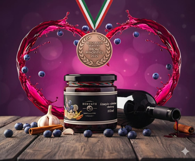 Áfonyás vörösboros chutney 212ml