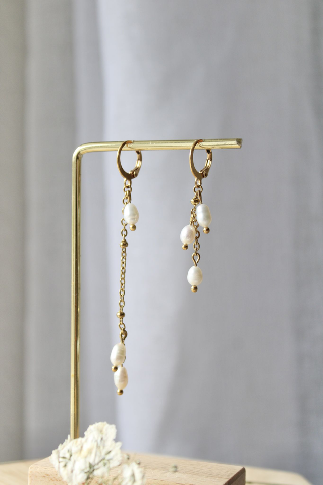 Boucles d’oreilles asymétriques - Folie douce