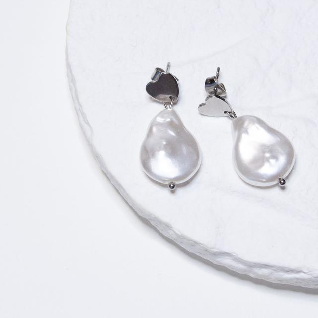 Heart Pearls (srebrna)