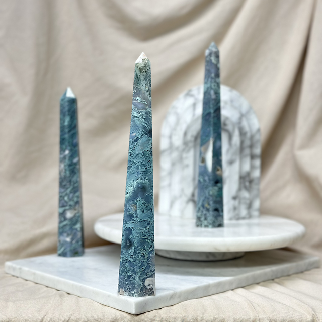 Moss Agate Tower (High Quality) E